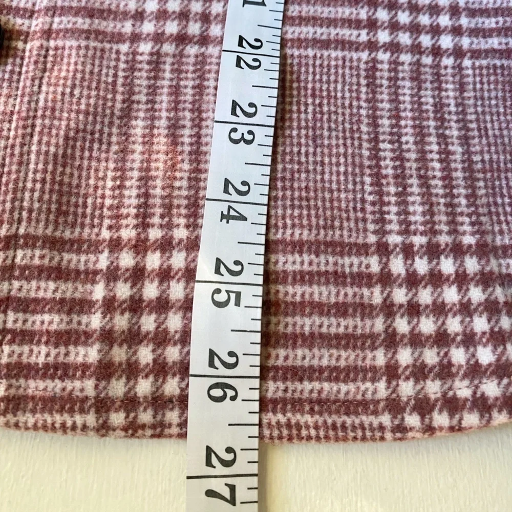 FDJ French Dressing Jeans Blush Glen Plaid Shacket - Picture 11 of 13